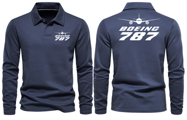 BOEING 787 LONG SLEEVE POLO